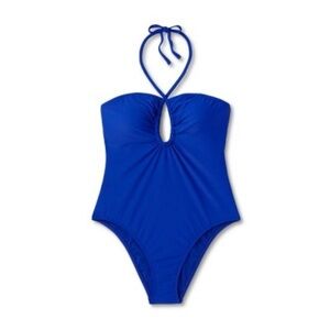 NWT. Shade &‎ Shore Royal Blue Women's One-Piece Swimsuit